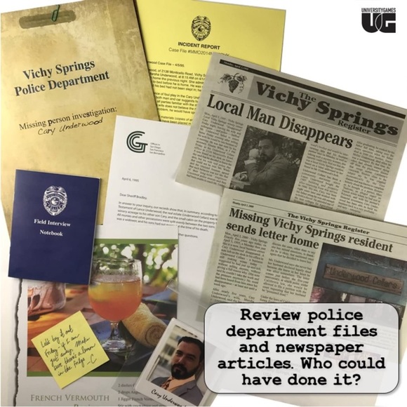 Murder Mystery Party Case Files Underwood Cellars - Picture 3 of 13